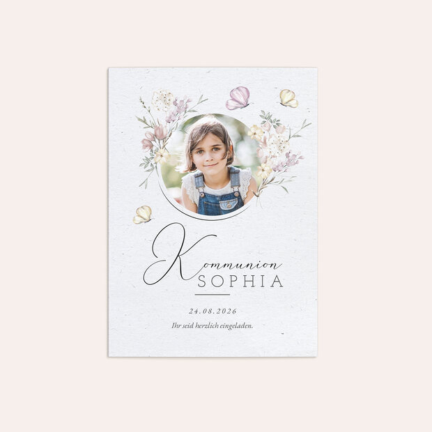 Kommunionskarten - Zarter Blütenduft