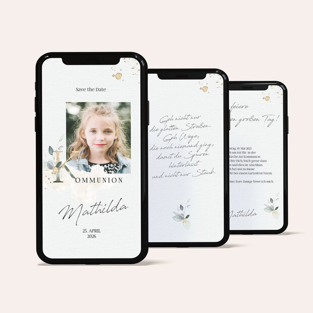 Kommunionskarten - Glaube und Erfüllung