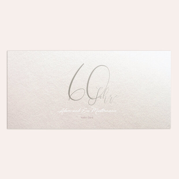 Danksagung Diamantene Hochzeit - Diamantglanz
