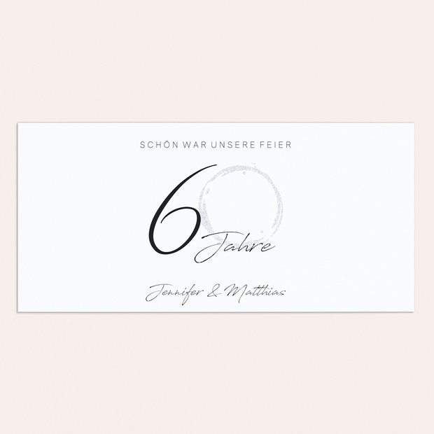 Danksagung Diamantene Hochzeit - Liebesspur