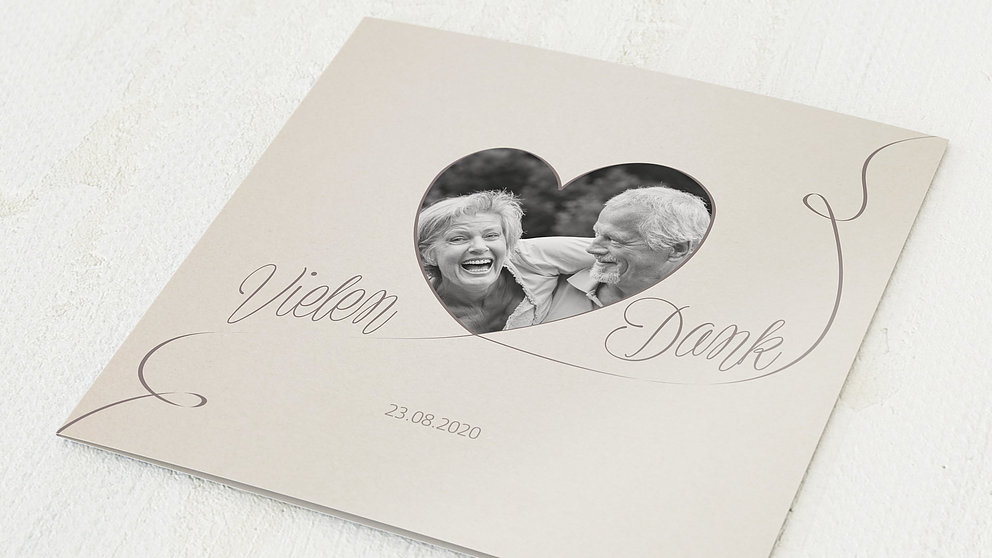 Danksagung Diamantene Hochzeit Leichte Diamanthochzeit Detail
