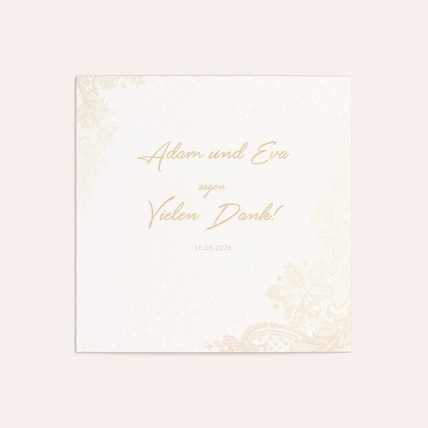 Danksagung Diamantene Hochzeit - Liebevolle Anmut