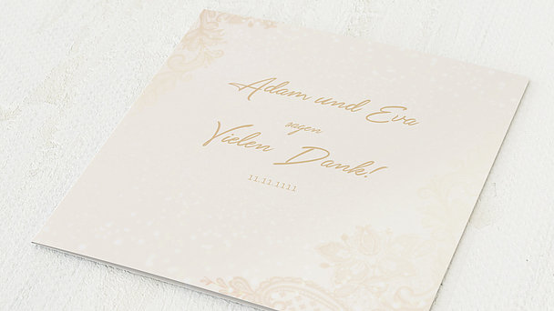 Danksagung Diamantene Hochzeit Leichte Diamanthochzeit Detail