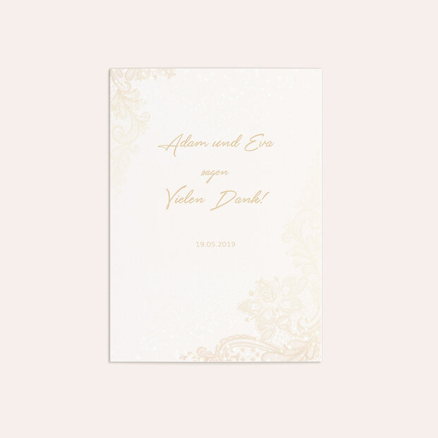 Danksagung Diamantene Hochzeit - Liebevolle Anmut