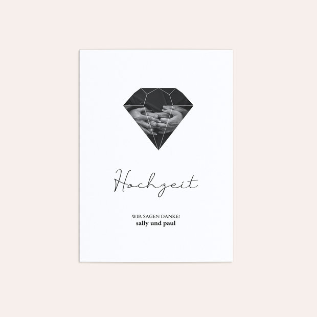 Danksagung Diamantene Hochzeit - Like diamonds
