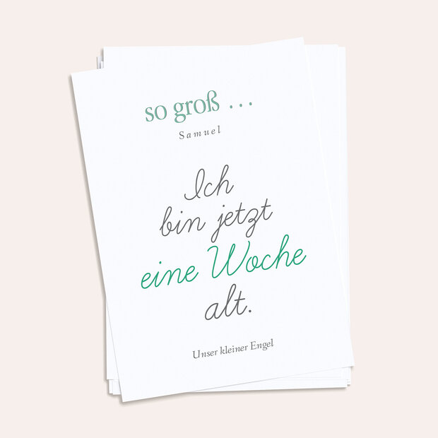 Meilensteinkarten - Willkommen