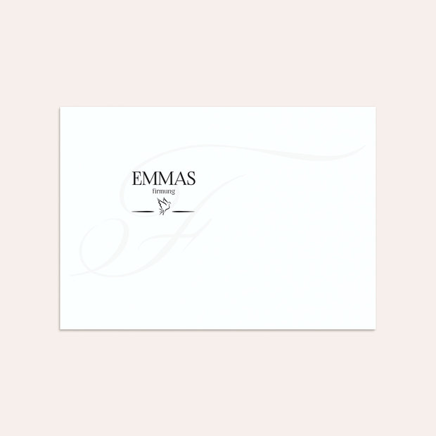 Umschlag mit Design Firmung - Antiqua Taube