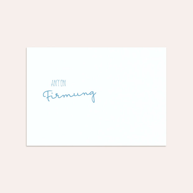 Umschlag mit Design Firmung - Portraitfoto