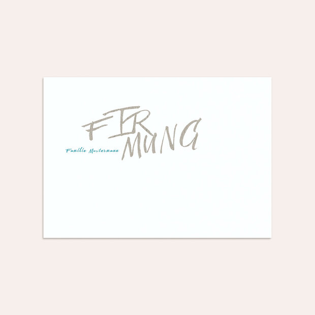 Umschlag mit Design Firmung - Eigener Weg