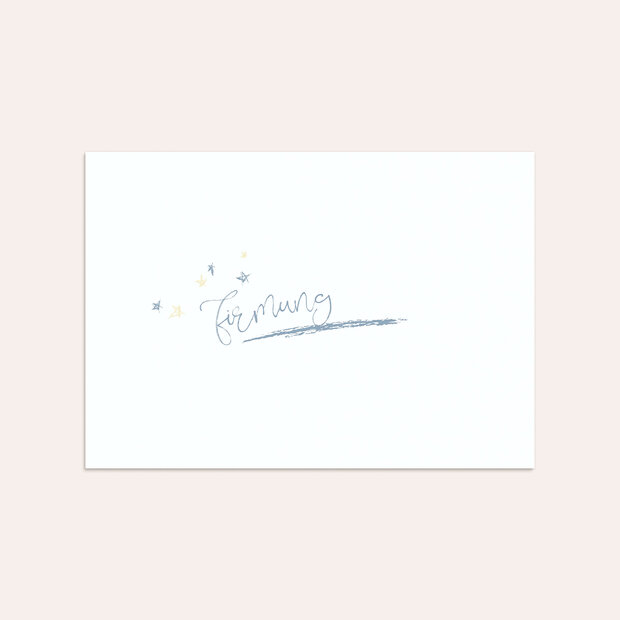 Umschlag mit Design Firmung - Sternentafel