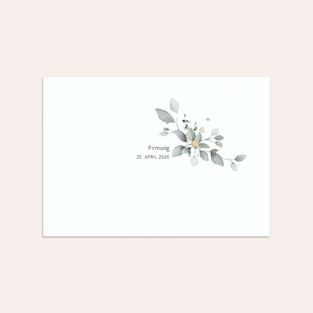 Umschlag mit Design Firmung - Umranktes Kreuz