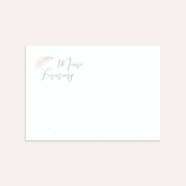 Umschlag mit Design Firmung - Federzart