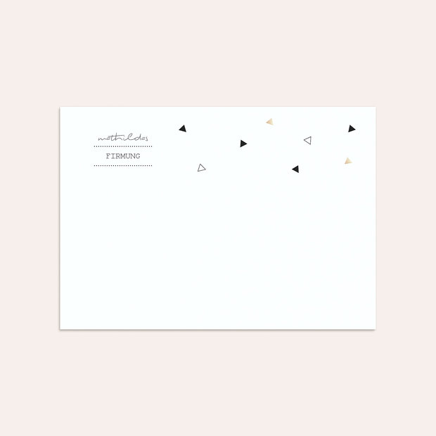 Umschlag mit Design Firmung - Triola