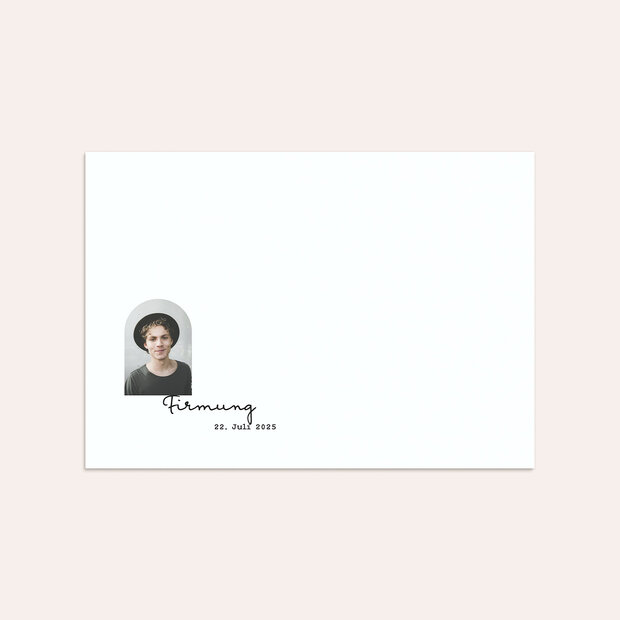Umschlag mit Design Firmung - Portrait des Lebens