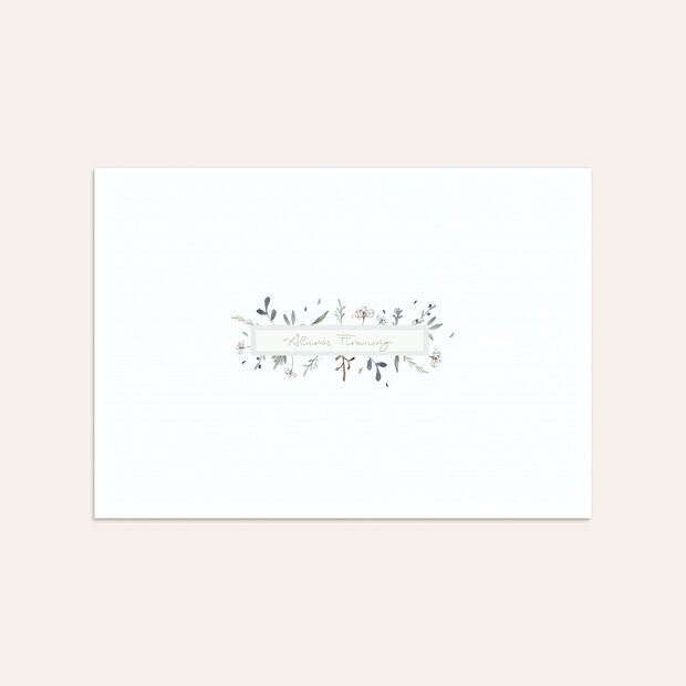 Umschlag mit Design Firmung - Wiesenblume