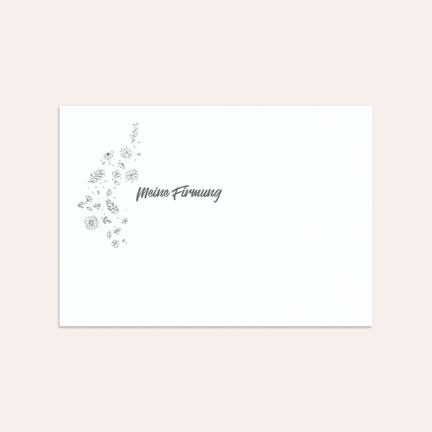 Umschlag mit Design Firmung - Blumenstil
