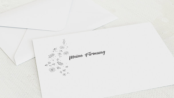 Umschlag mit Design Firmung - Blumenstil