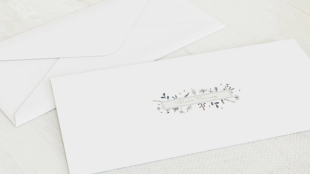 Umschlag mit Design Firmung - Wiesenblume