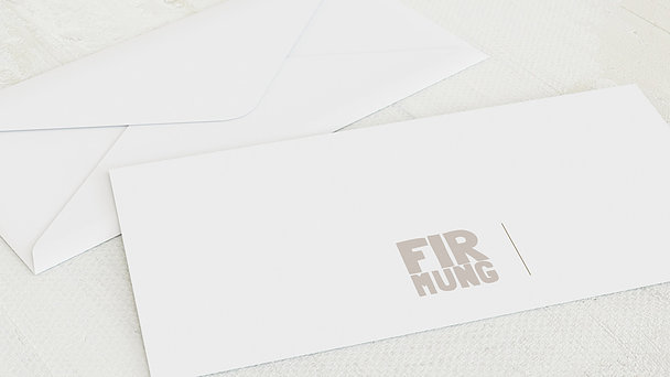 Umschlag mit Design Firmung - Fototext