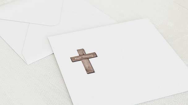 Umschlag mit Design Firmung - Kreuz mit Fotos