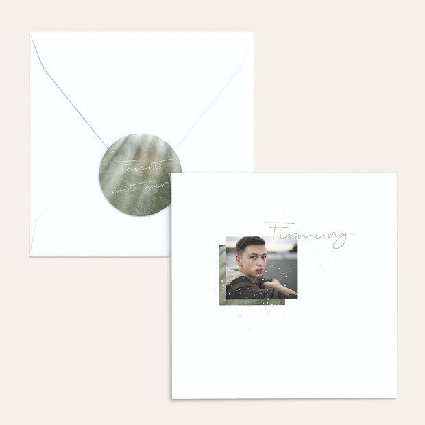 Umschlag mit Design Firmung - Milky Way