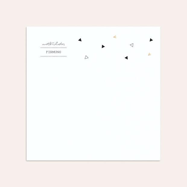 Umschlag mit Design Firmung - Triola