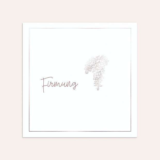 Umschlag mit Design Firmung - Blütenrausch