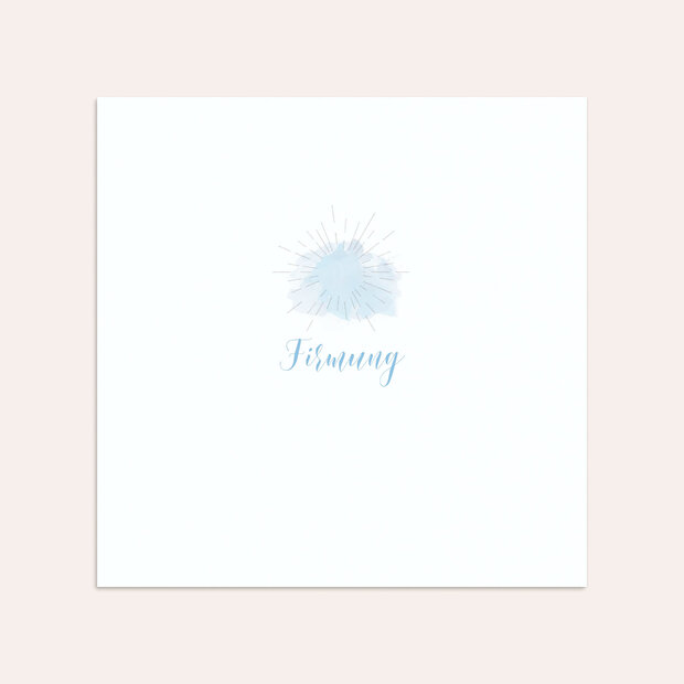 Umschlag mit Design Firmung - Rosenkranz