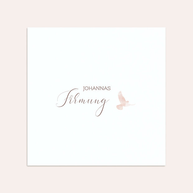 Umschlag mit Design Firmung - Taubenschwärmerei