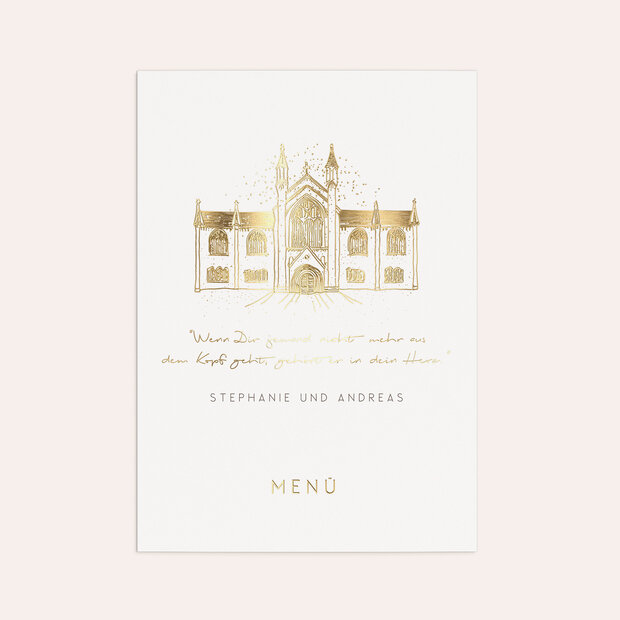 Menükarte Hochzeit - Märchenhochzeit