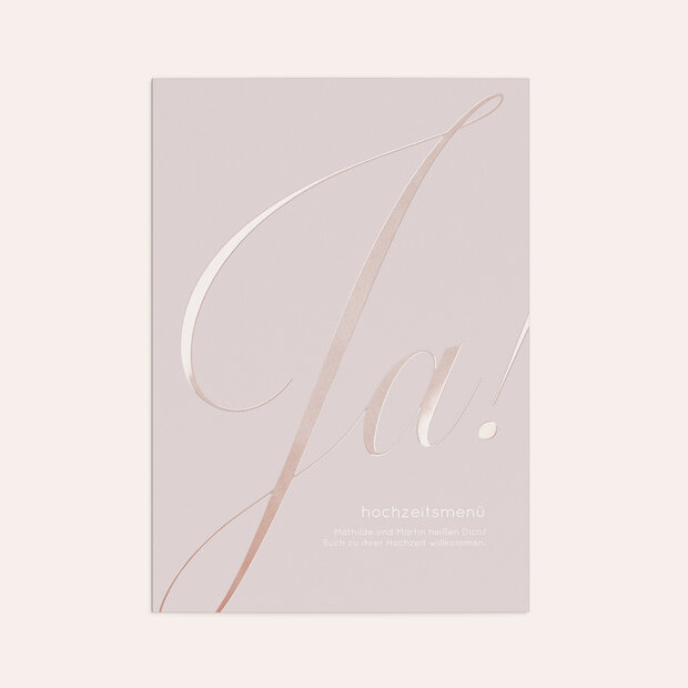 Menükarte Hochzeit - Glitterfunken