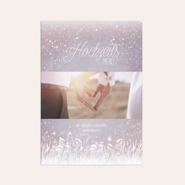 Menükarte Hochzeit - Zauberlicht