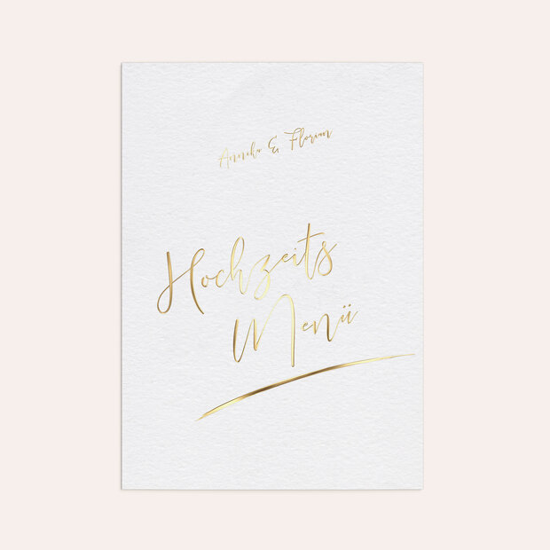 Menükarte Hochzeit - Our date