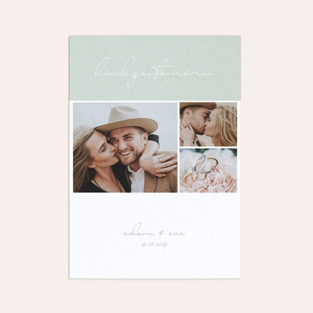 Menükarte Hochzeit - Sinnesrauschen