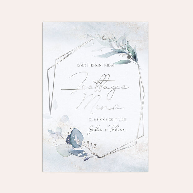 Menükarte Hochzeit - Love tale