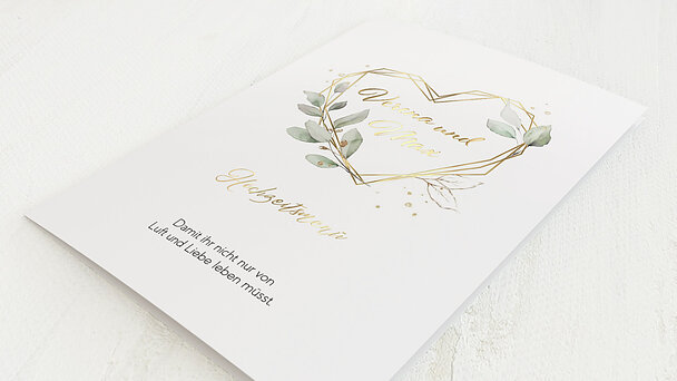 Menükarten zur Hochzeit