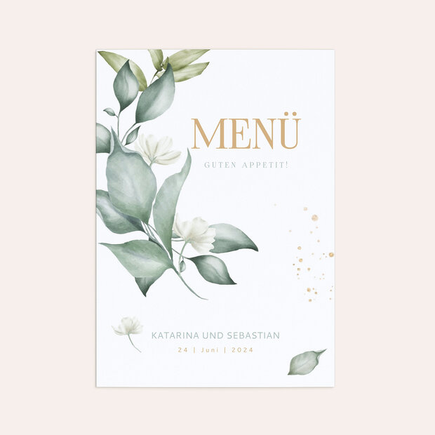Menükarte Hochzeit - Elfentraum
