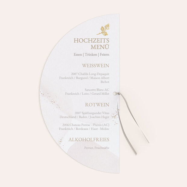 Menükarte Hochzeit - Perfect Match