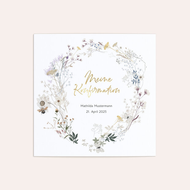 Konfirmationskarten - Hummelflug