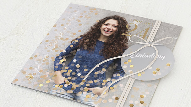 Konfirmationskarten Elfenstaub Detail