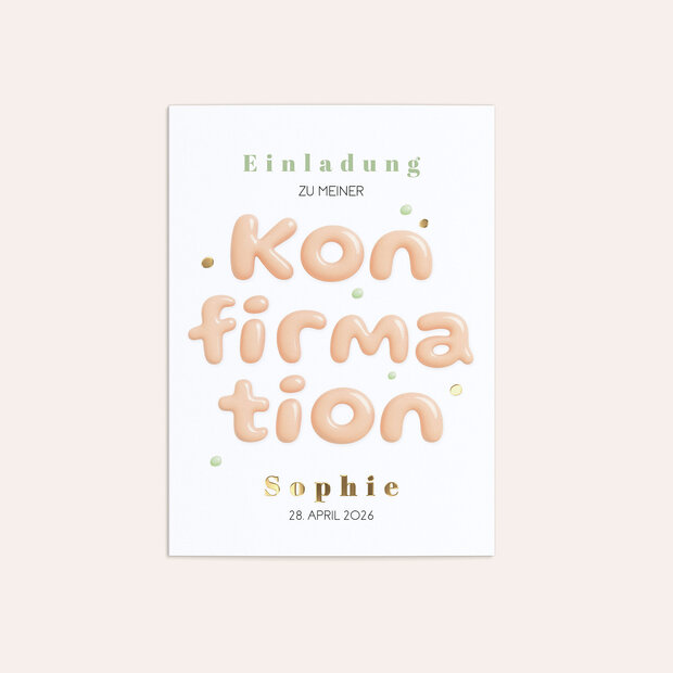 Konfirmationskarten - Sweet Celebration