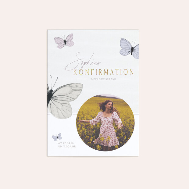 Konfirmationskarten - Ein neuer Flügelschlag