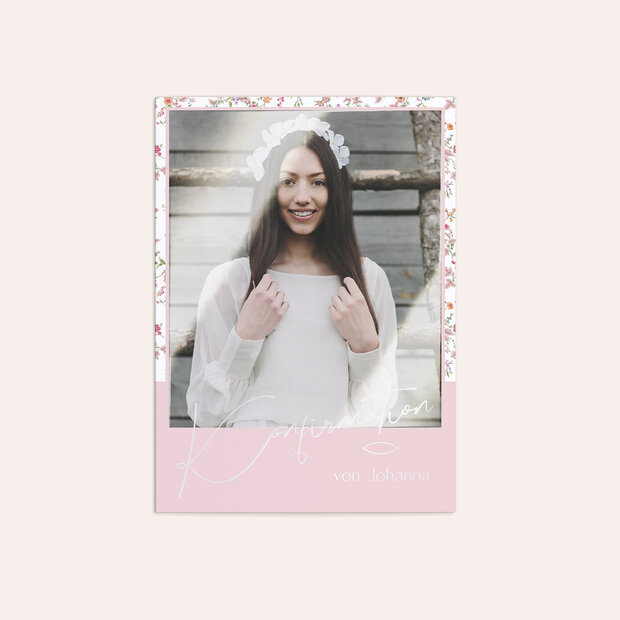 Konfirmationskarten - Rosengold