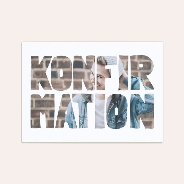 Konfirmationskarten - Fototext