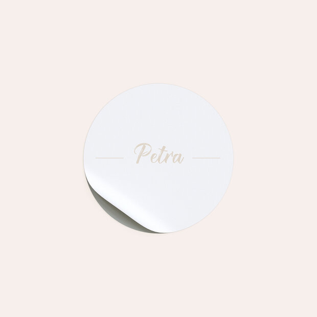 Geschenkaufkleber für Gastgeschenke - Meine Zahl