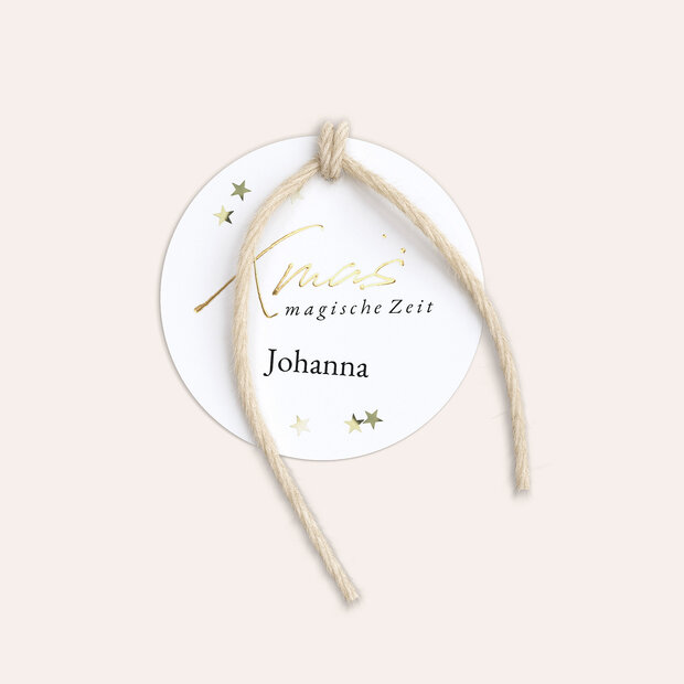Geschenkanhänger Weihnachten - Sternenglanz