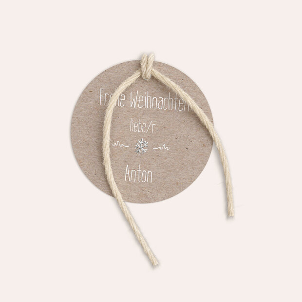 Geschenkanhänger Weihnachten - Rustique