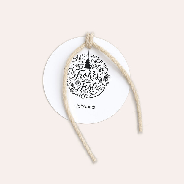 Geschenkanhänger Weihnachten - Christbaumkugel