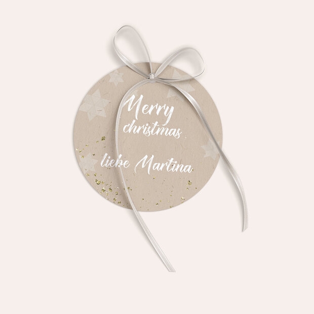 Geschenkanhänger Weihnachten - Zimt und Sterne