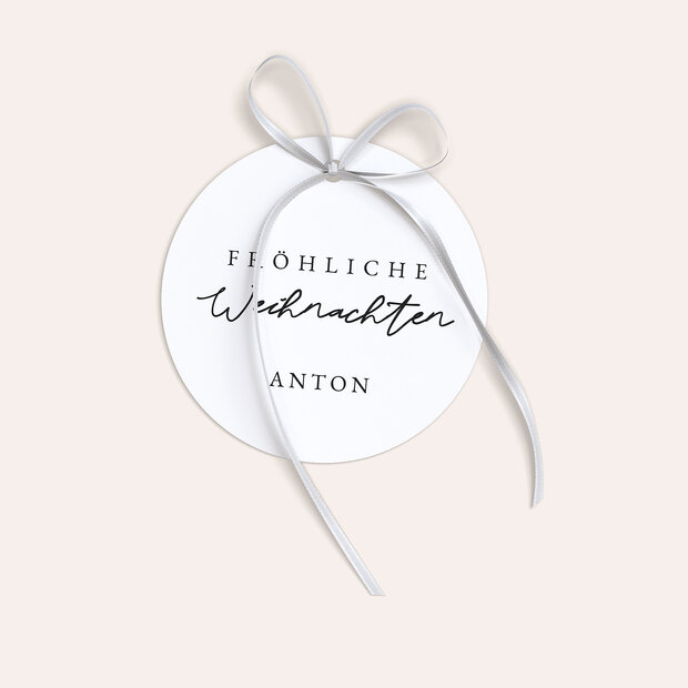 Geschenkanhänger Weihnachten - Kugelige Vorfreude